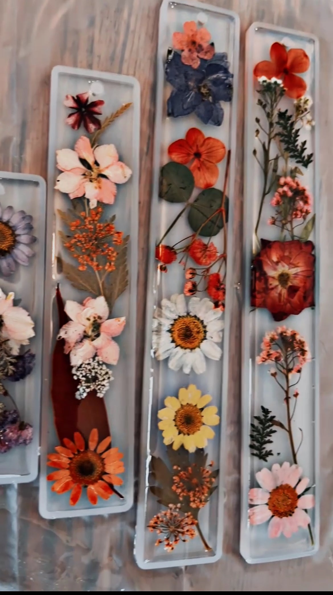 Floral bookmarks