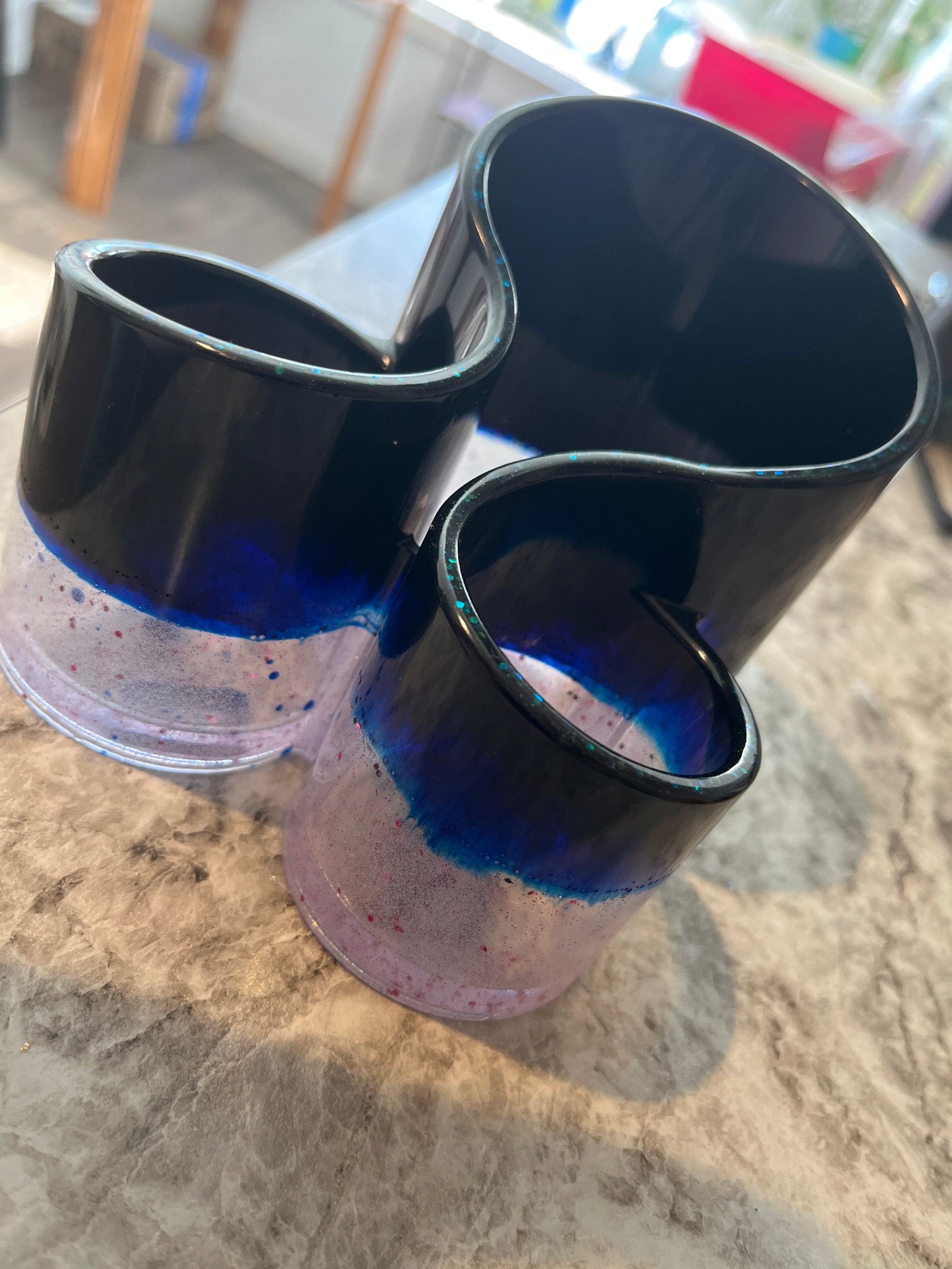 Custom pen/make up brush holder